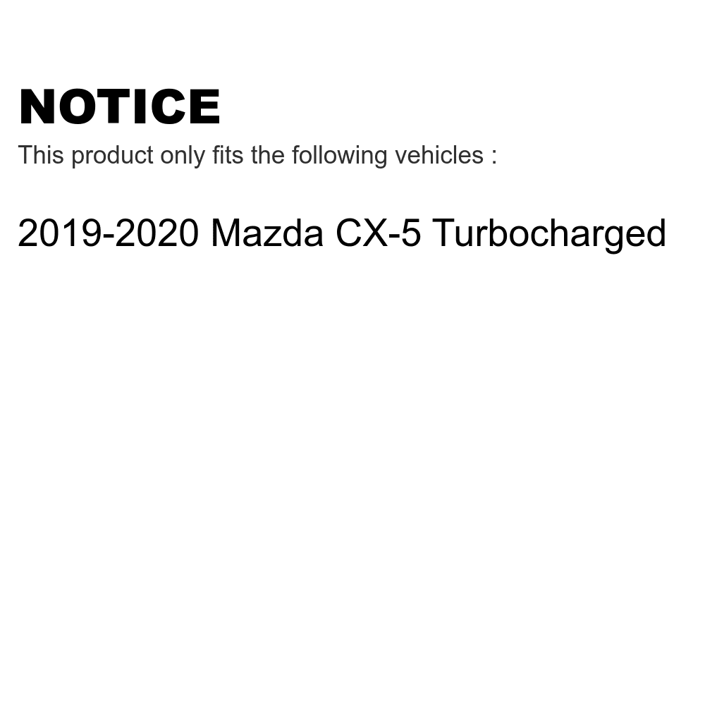 Pads Mazda KPF-100515 Brake Turbocharged CX-5 Front Semi-Metallic Rear For Kit 2019-2022