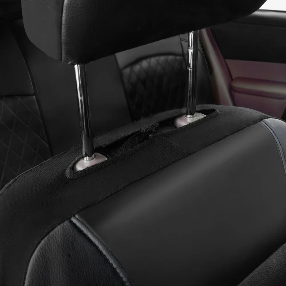 Seat Set Interior Cover, Accessories 9 Auto PU for Seats SUV Trucks Full Van Auto Leather Pcs Cover Universal Car Seat Andoe 5