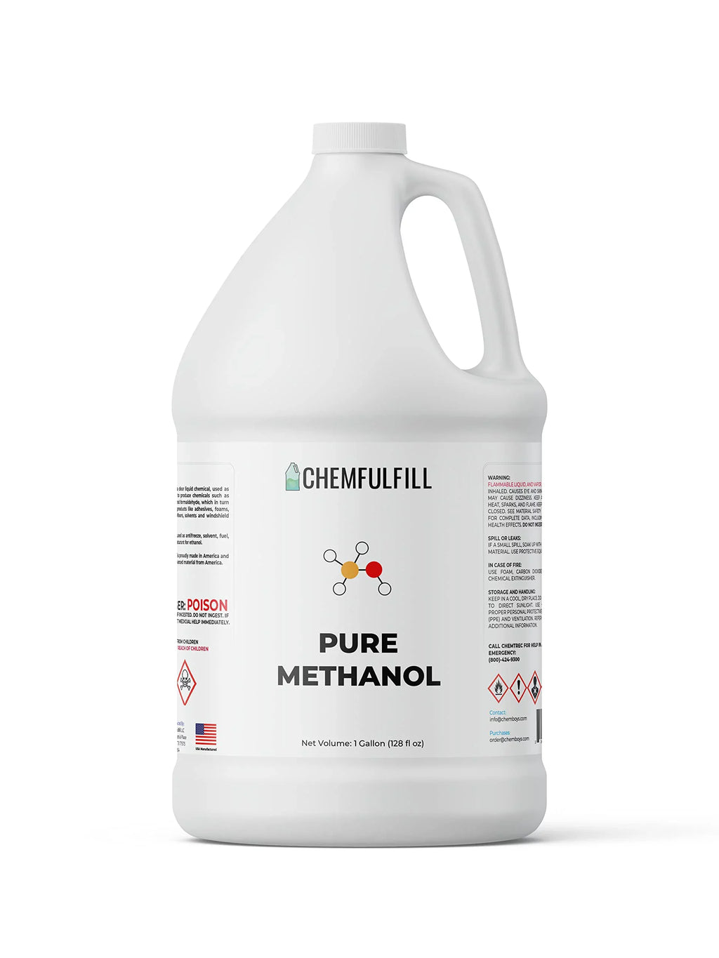 (MeOH; oz)) (640 Methyl Methanol) Purity Methanol Alcohol (5-Gallon High Chemfulfill fl -
