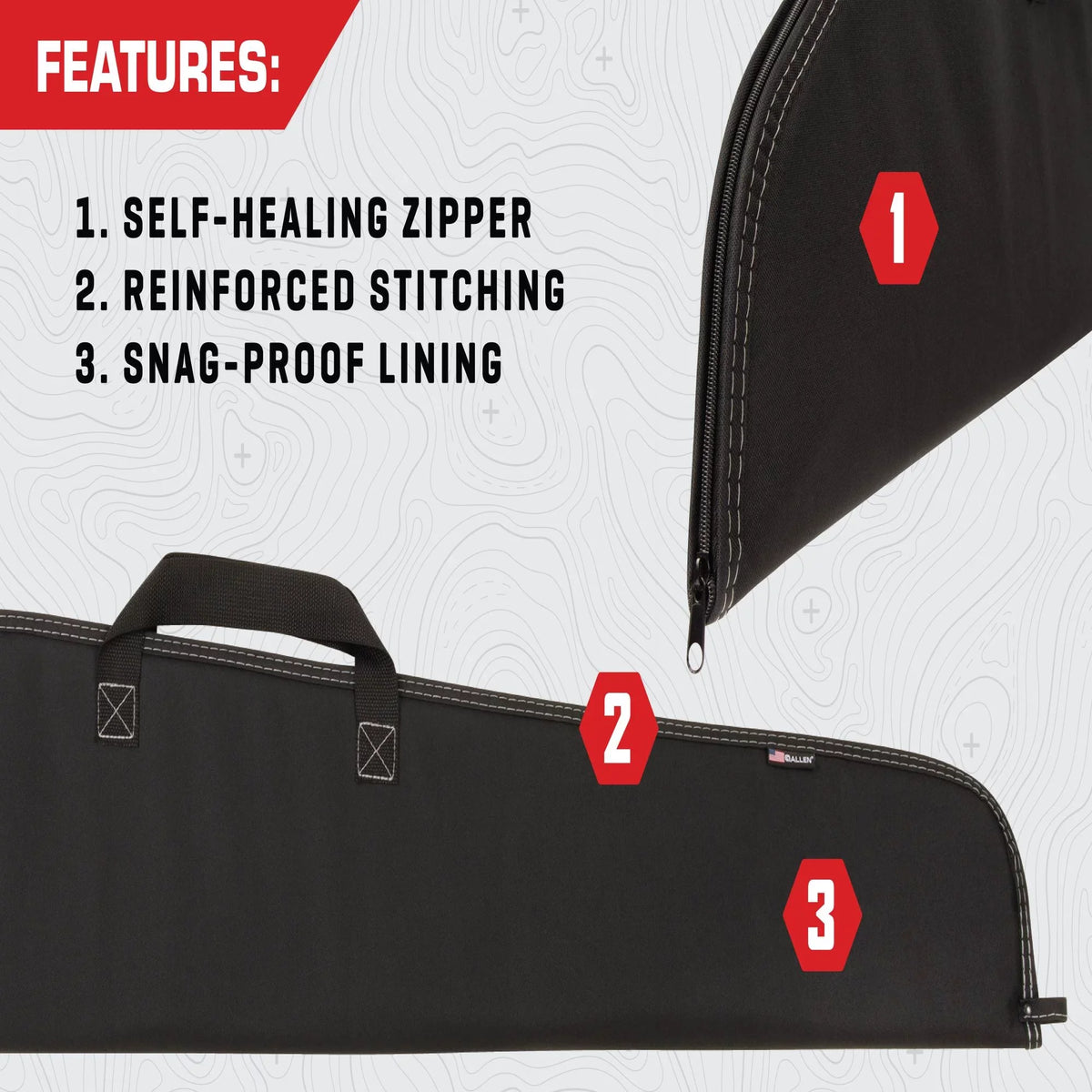 Company Black, 46" 602-46 Polyester, Allen Case, Durango Rifle Soft