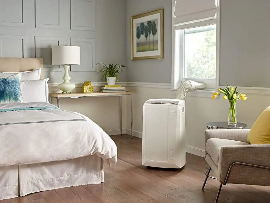 (Refurbished) 6,700 with 3-Speed (10,000 BTU Air BTU ASHRAE) Portable DeLonghi Dehumidifier Restored Conditioner