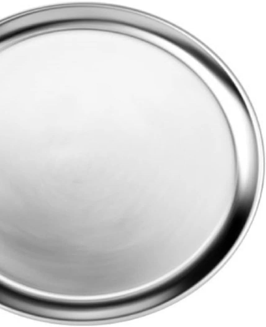 Restaurants Tray Bakeware TrueCraftware- Round Pan Tray Round Baking of Baking Home Tray Aluminum for Pizza Wide Set 12” Pizza & Kitchen 3 Pizzeria Pizza Tray Pan Rim-