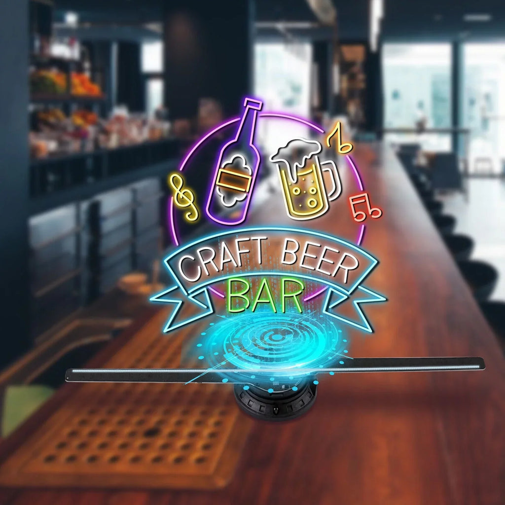 Projector Effect Cafe Club Bar MIDUO Decor Fan 3D Hologram