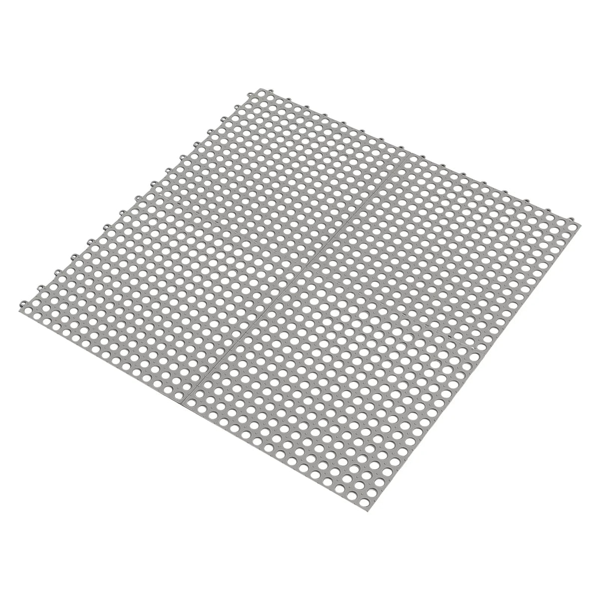 Nonslip 24PCs 11.8*11.8" Shower Bath Mat,Soft Gray Kitchen, Mat Bathroom, with PVC Pool Drainage Holes for Interlocking Floor